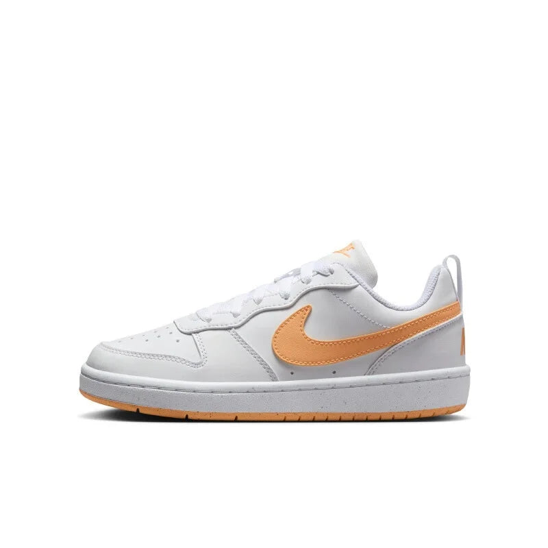 Nike Air Force 1 Women’s Orange & White Low-Top Sneakers