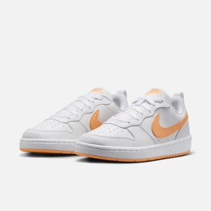 Nike Air Force 1 Women’s Orange & White Low-Top Sneakers